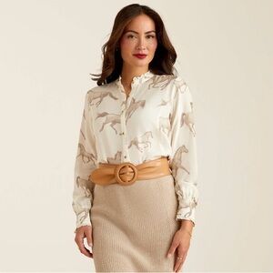 Ariat at Clarion Blouse, Size M